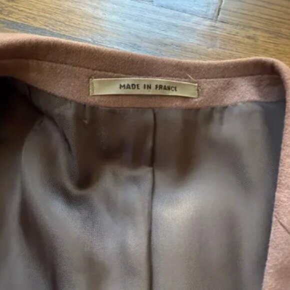 Dusty Rose Mauve Custom Cashmere Wool Lombardo Mike Modano 46x34 Sports - Picture 4 of 9